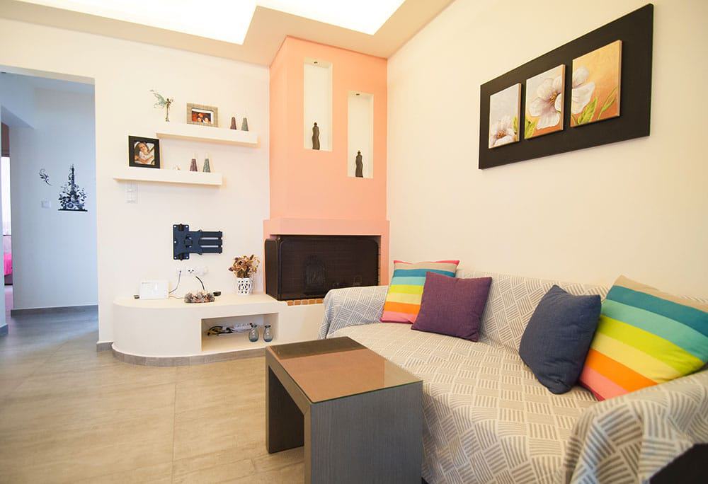 Living Room Viglaki House Naxos